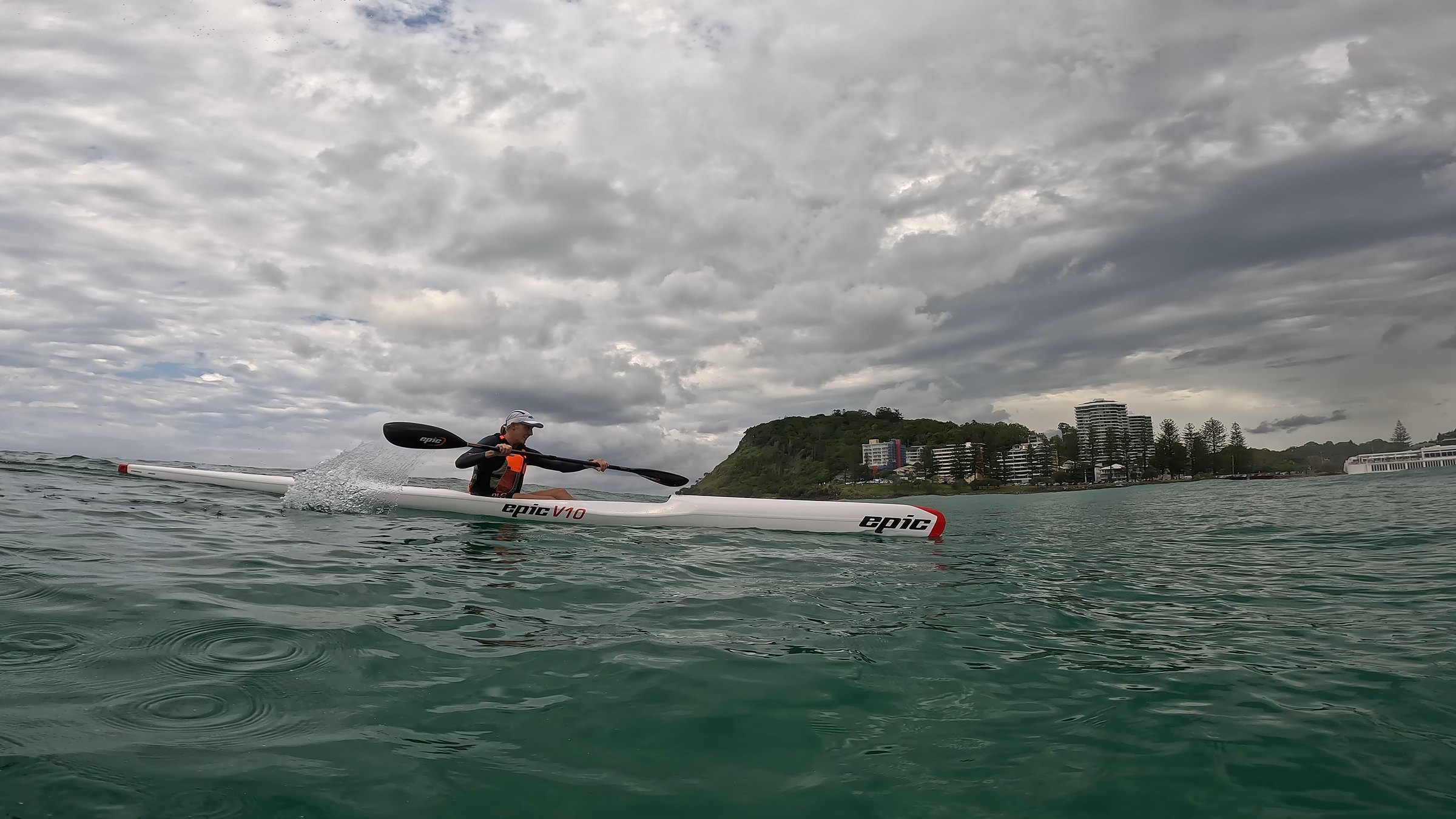 An Epic surfski on open water