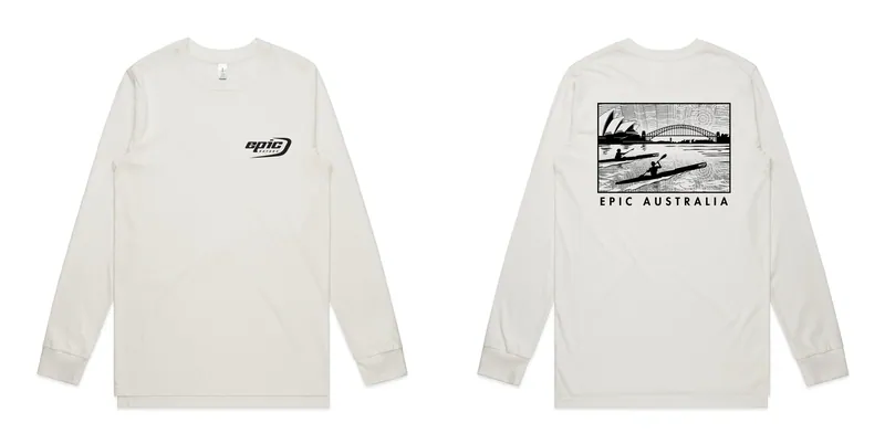 Long Sleeve Organic Cotton Epic Kayaks Design Tee